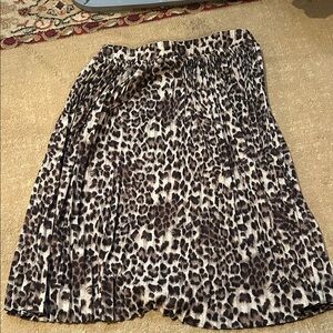 Wild Elegance A-Line Leopard Skirt
